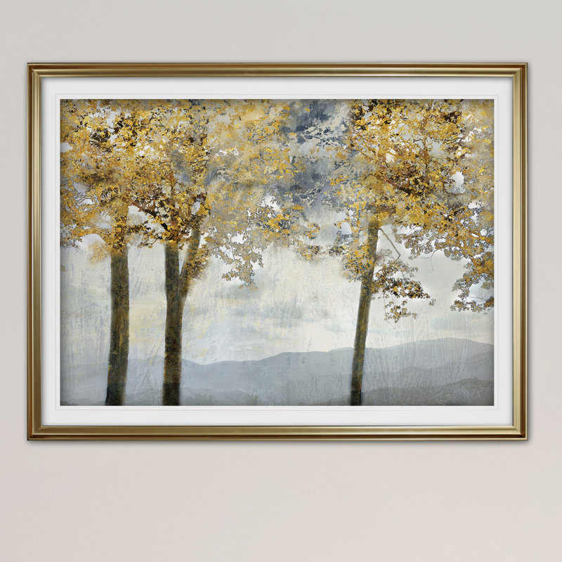 « ridgetop view », reproduction d’impression sur toile tendue, H 30 po x l 40 po x P 1,5 po, Cadre doré