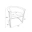 Chaises d'appoint avec base luge en chrome doré Leathaire-621119669