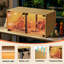 Hamster Cage Small Animal Cage with LED Light