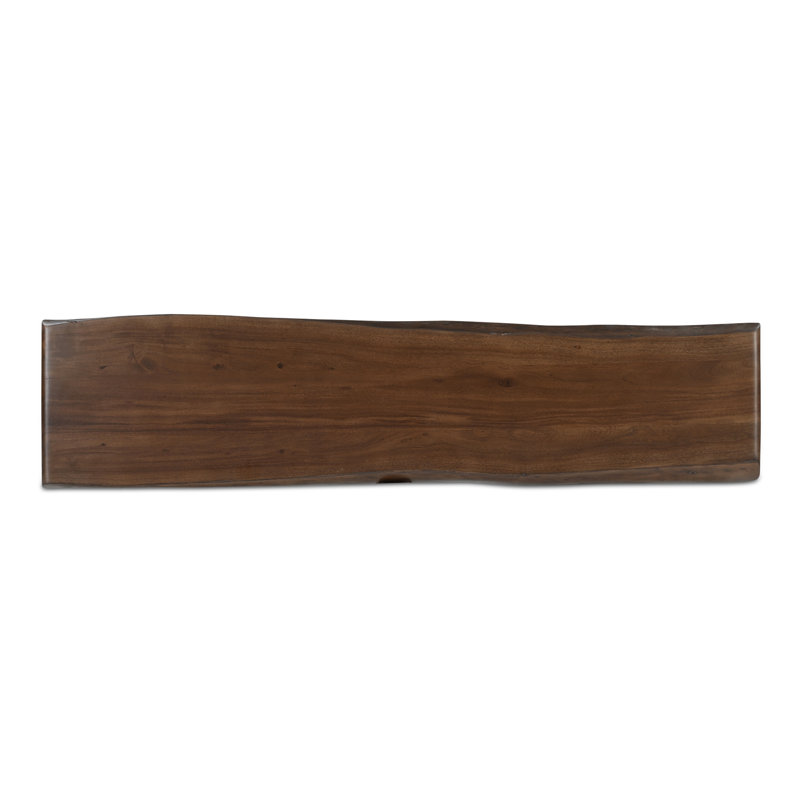 Lila Dining Bench Large Brown, 18" H x 69" W x 17" D