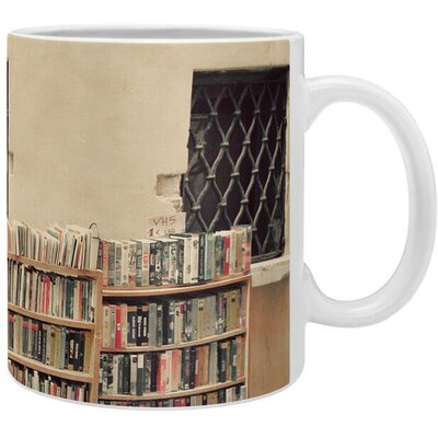 Happee Monkee Venice Bookstore Ceramic Mug -  Deny Designs, 14251-mugsma