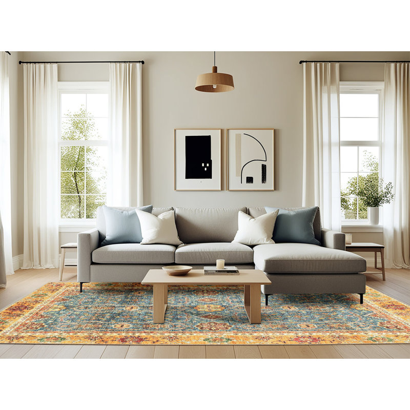 Tapis abstrait moderne 3290, Rectangle 6 pi x 9 pi