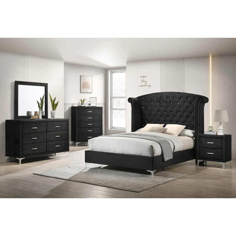 Mobilier de chambre à coucher Glam Style