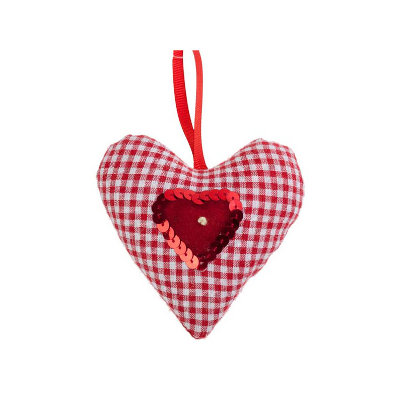 10cm Handmade Textile Holiday Shaped Ornament