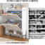 16 Pair Flip Down Shoe Storage