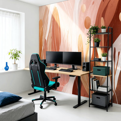 Papier peint adhésif auto-adhésif moderne pour la chambre à coucher L 69 po x l 96 po Peel and Stick