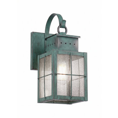 Brass Traditions - Norfield - 1 Light - 12 inch - Verde Green - Solid Brass - Wall Light