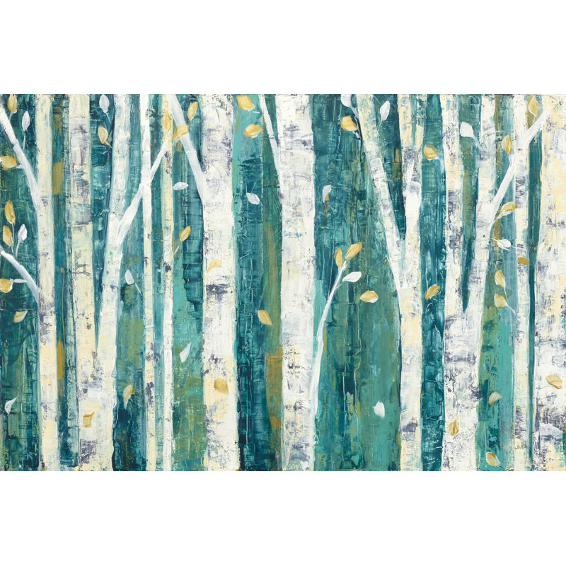 Bouleaux au printemps, H 20 po x l 30 po x P 1,25 po
