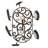 Neo Metal Handcrafted Oval Hanging Pot Rack