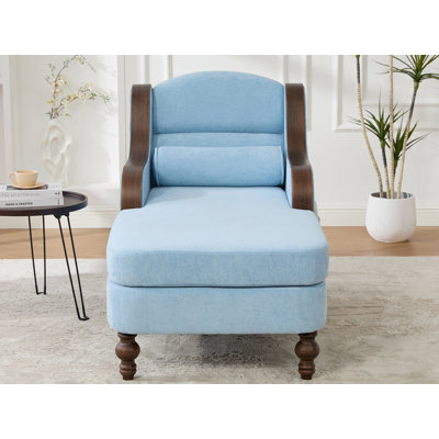 Chaise longue rembourrée avec poches latérales