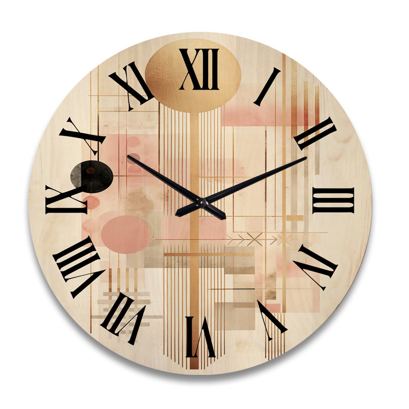 Marquavius Solid Wood Wall Clock, Extra Large