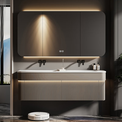 Light luxury simple exquisite bathroom cabinet