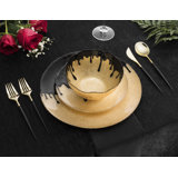 Bajraktari 12 Piece Glass Dinnerware Set - Service for 4