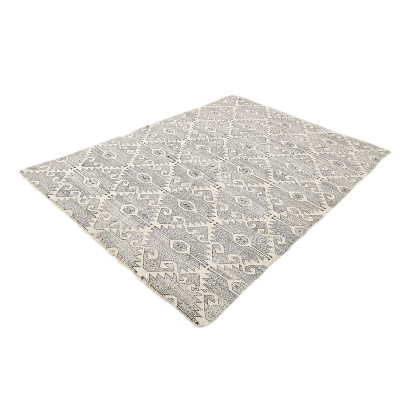 Tapis noir et blanc Otero