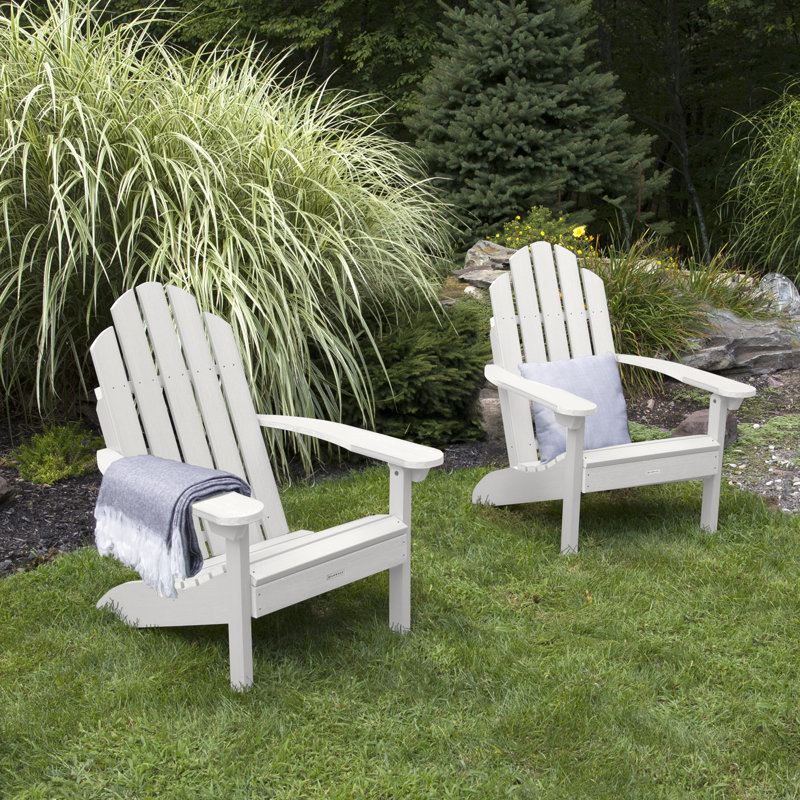 Chaise Adirondack en plastique Rialto, Blanc