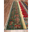 Tapis vert en laine et coton noué à la main Original Original