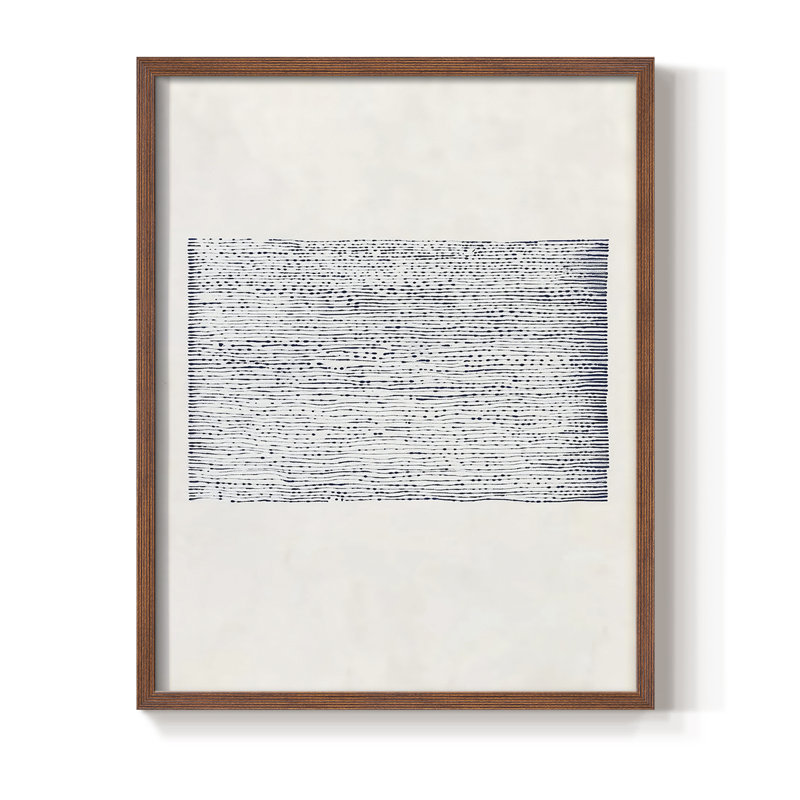 Abstrait, reproduction encadrée CDLXV III - prêt à être accroché , Brun, H 10 po x l 8 po