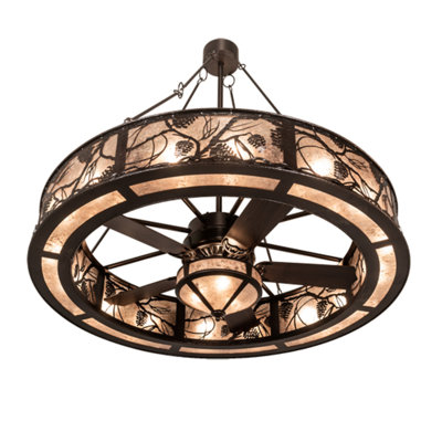 Whispering Pines Downrod Ceiling Fan