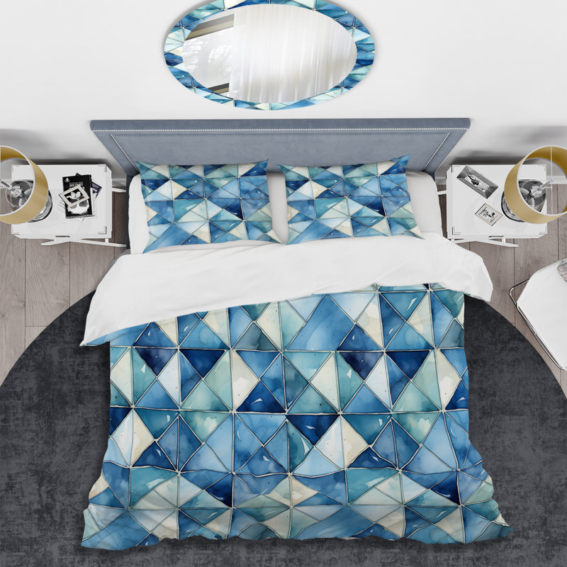 Ensemble de housse de couette Rachila, Housse de couette pour grand lit et 2 taies décor