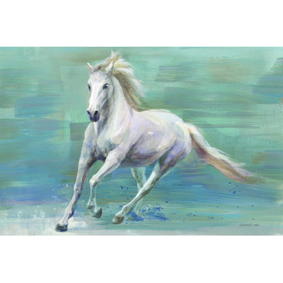 Courir librement - peinture sur toile tendue