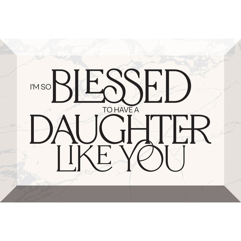 «I'm So Blessed», plaque de verre 4 po x 6 po