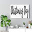 Christining Day - Wrapped Canvas Print
