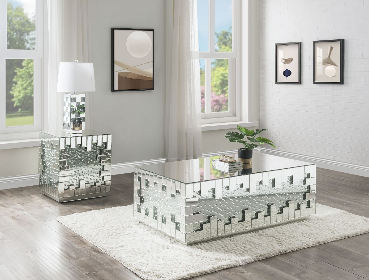 Everly Quinn Priston Block End Table | Wayfair