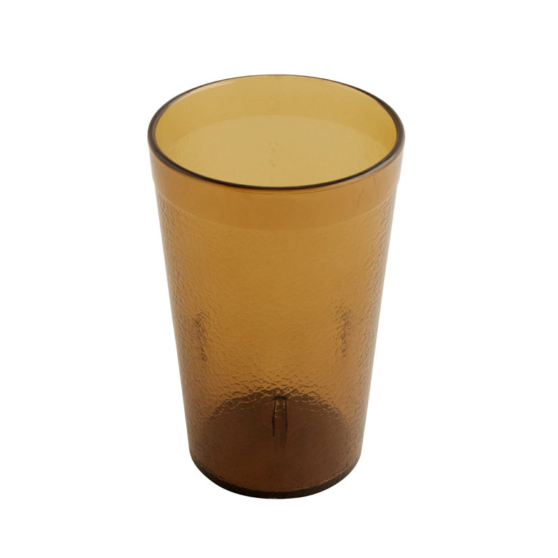 Gobelets de restaurant en plastique robustes, Ambre, Verre