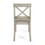 Ensemble de 2 chaises de salle à manger en bois d'acacia Farmhouse