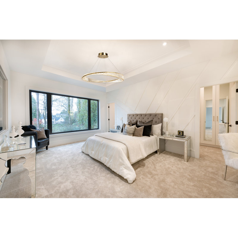 Luminaire suspendu DEL en laiton brossé, 1 Light, 50 W