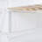 White Size Loft Bed With Desk And Shelf. Save Bedroom Area. Crafted From Solid Pine. . Guardrail. Perfect For Small Bedrooms. 78" X 57.6" 70.9". No Mattress Storage Wood Build. Make Most Of-590515963