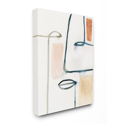 «Block Organic Line Facial Caractéristiques» par Victoria Barnes - impression d'art graphique