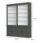 Krier 240cm H x 200cm W Library Bookcase-2111138759