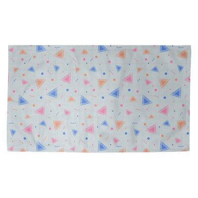 Tapis bleu rétro/rose/orange 90 Avicia