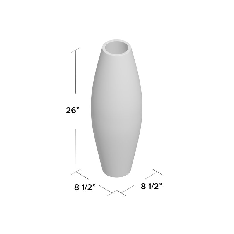 Onyx Winter Handmade Wood Floor Vase
