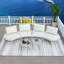 Ensemble de meubles de patio 6 pièces avec 2 tables basses-116497884