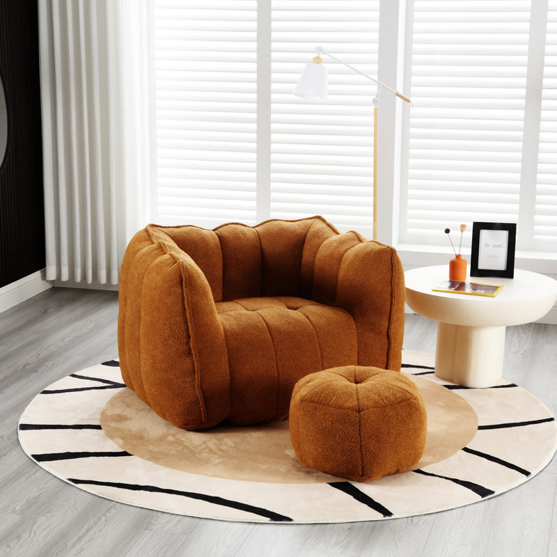 Canapé rembourré Sofas, Chenille jaune kaki, H 23,23 po x l 38,58 po x P 31,5 po