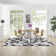 Kahula Geometric Triangle Mosaic Blue/White/Grey Area Rug