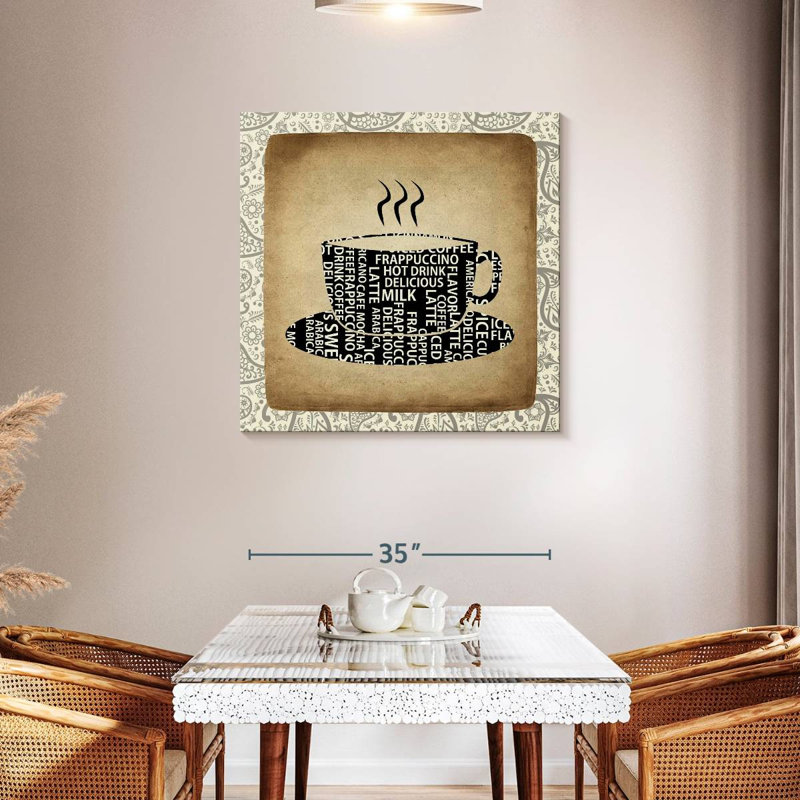 Cachemire Yarlin Coffee I, H 36 po x l 36 po