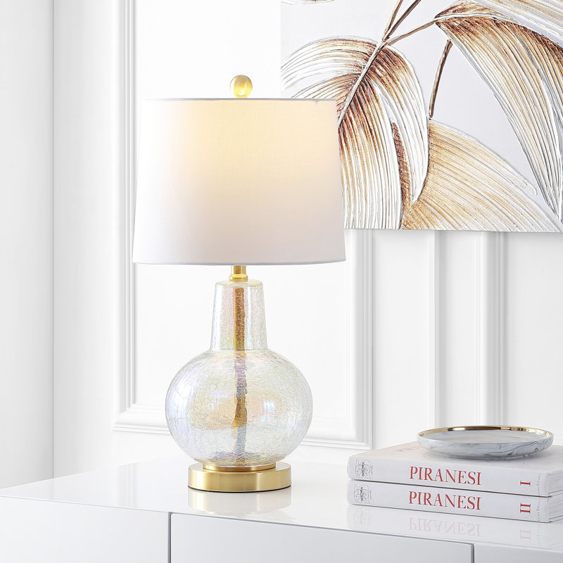 Avinell Table Lamp, Luster Crackle