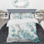 Teal Cherry Blossoms II - Ensemble de housse de couette à motif floral traditionnel - Microfibre de polyester-38759157