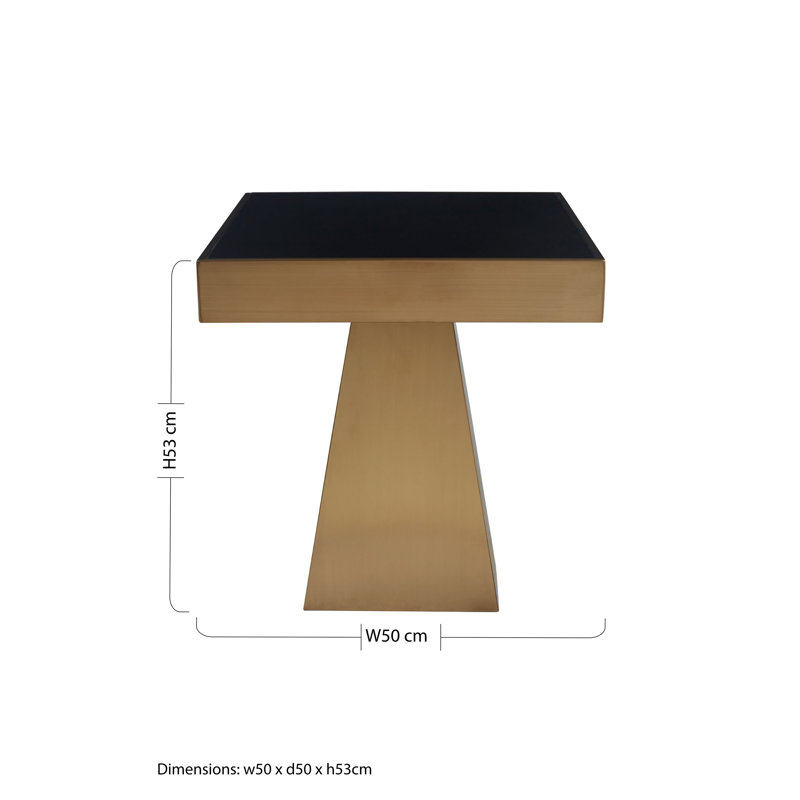 Avtar Glass Top End Table