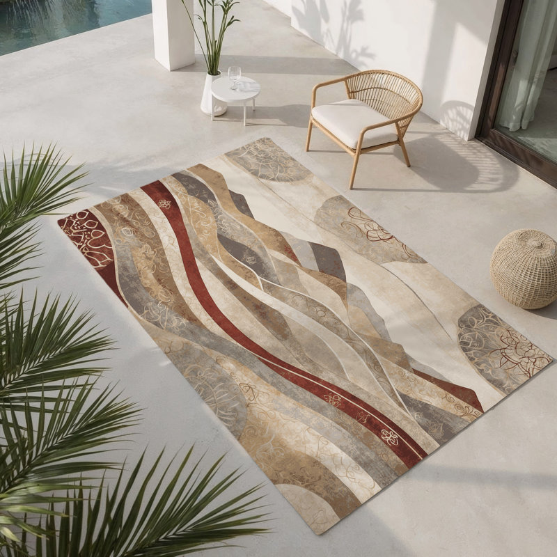 Tapis intérieur et extérieur Hush Glow, Rectangle 1 pi 6 po x 2 pi 6 po
