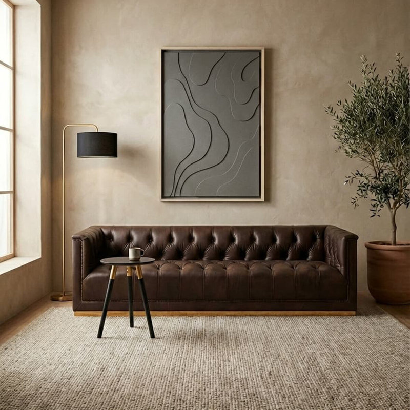 3 Seater Leather Sofa