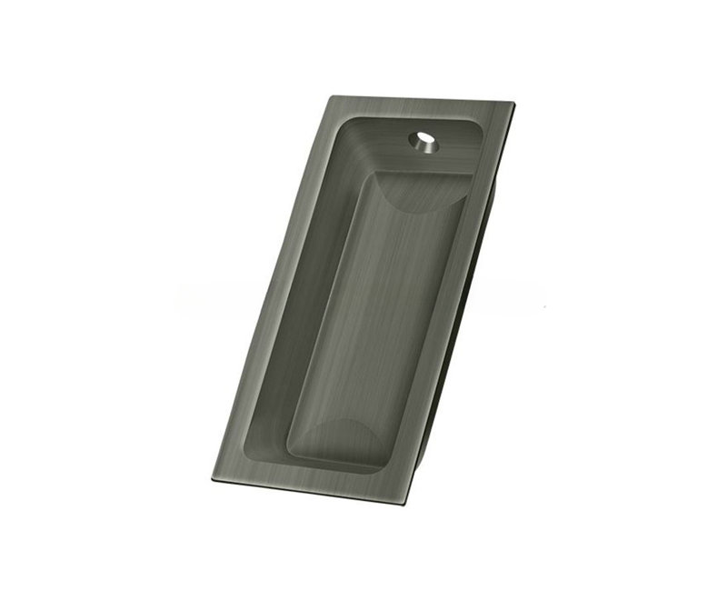 Flush 2 Center to Center Cup Pull, Antique Nickel