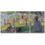Œuvre célèbre «La Grande Jatte» 3 pièces-90975393-90975392