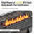 Circlarmino 5-Piece Outdoor Wicker Patio Conversation Set With Rectangle Metal Fire Pit, Swivel Gliders And Side Table For Patio-609218105