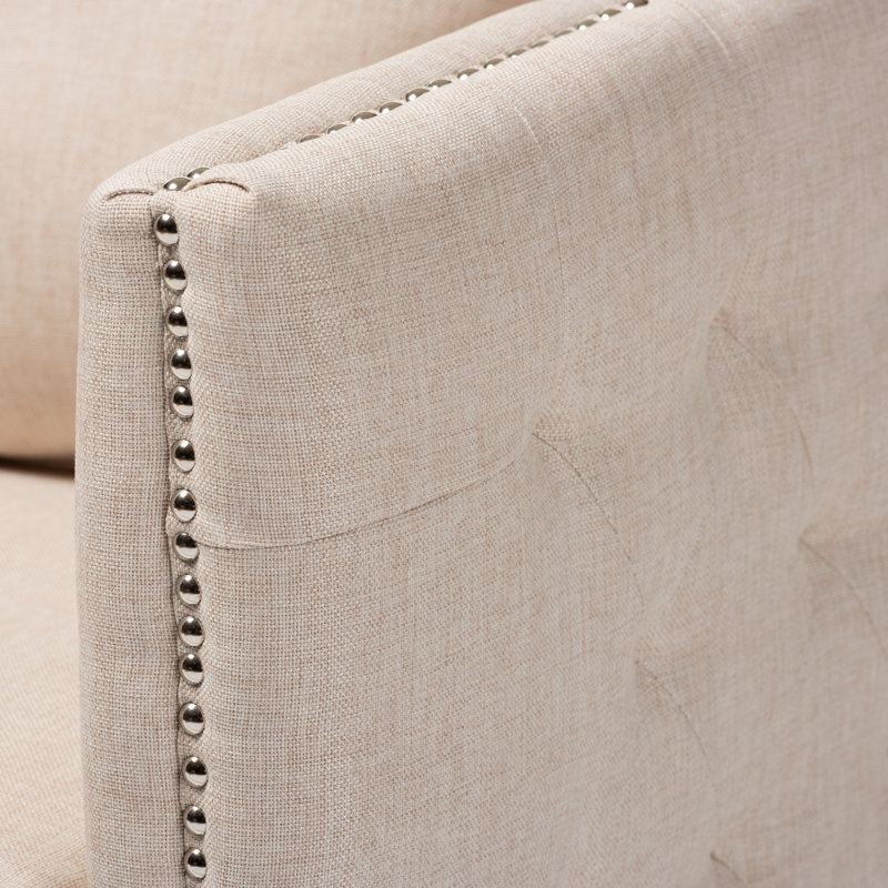 Gerdhilde 76.2Cm Wide Polyester Swivel Armchair, Beige 100% Polyester