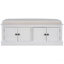 Banc de rangement avec 4 portes et tablettes réglables, banc à chaussures avec coussin amovible pour le salon, vestibule-209376944