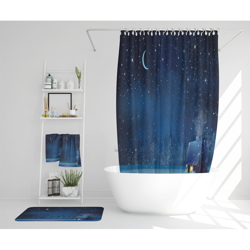 Nejko Polyester Shower Curtain Set